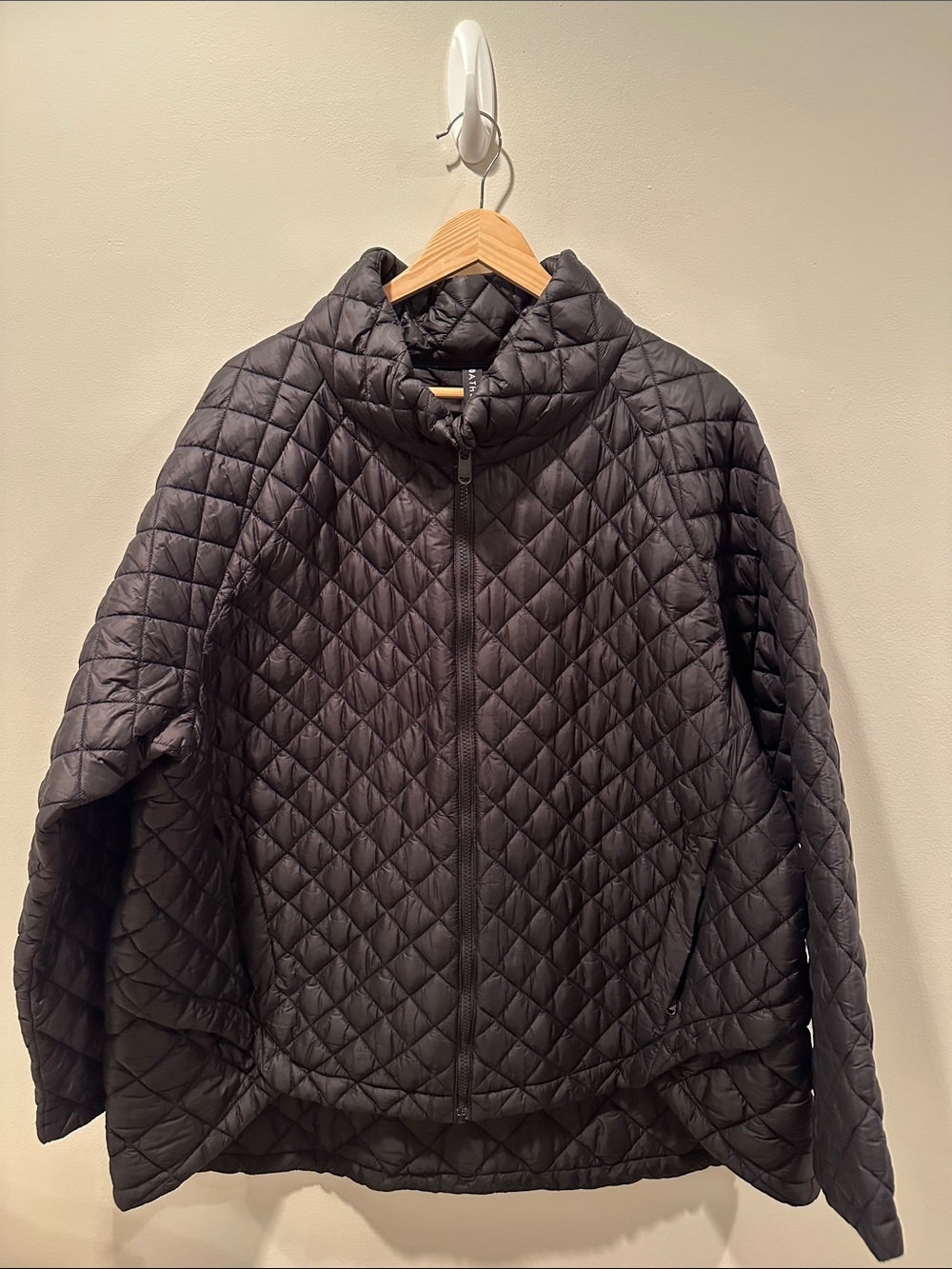 Athleta Black Quilted Puffer Jacket